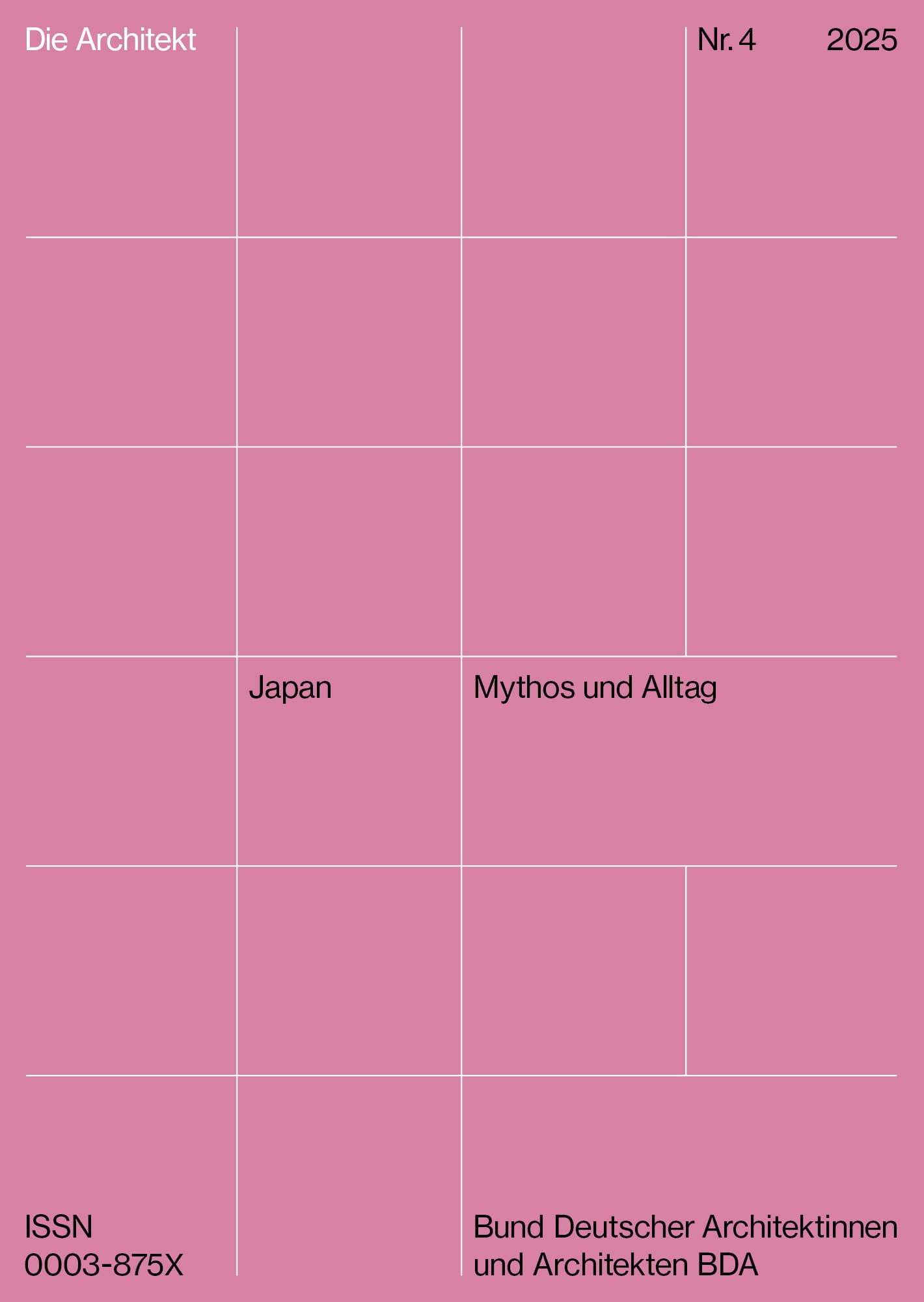 Die Architekt 4/2025 Cover